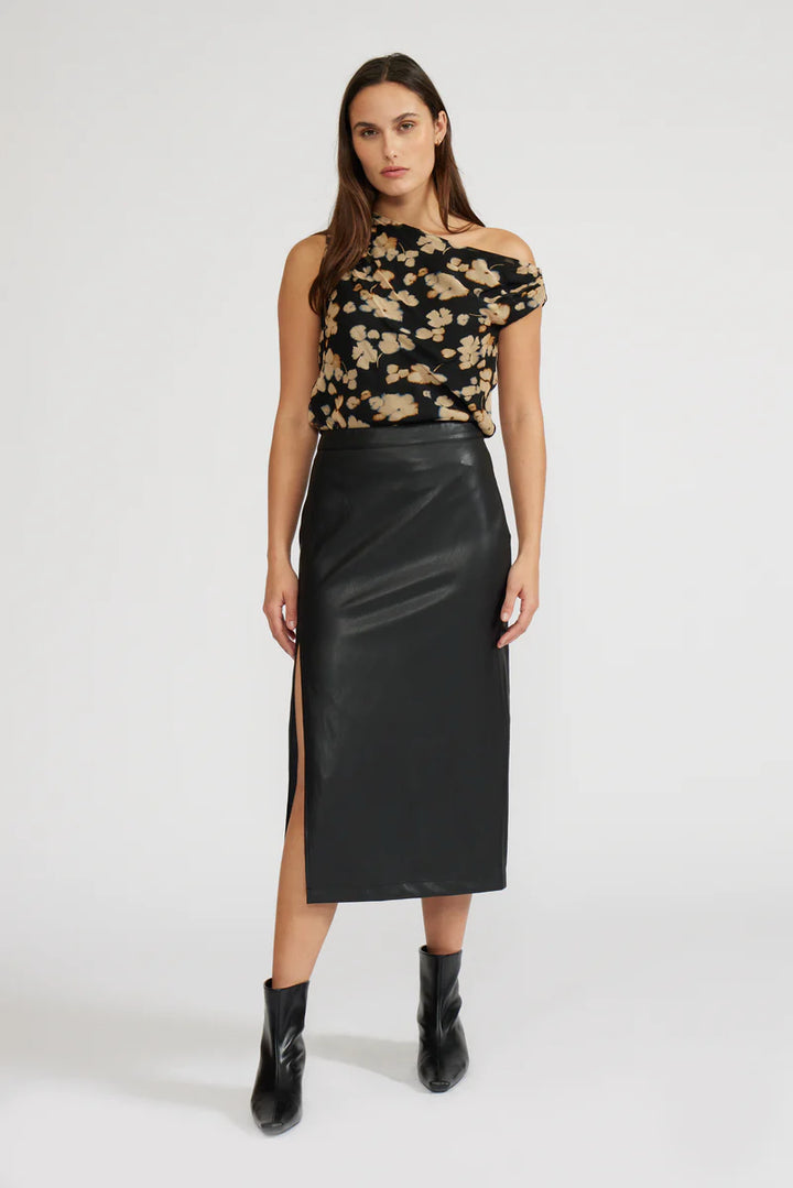CADE LEATHER SKIRT