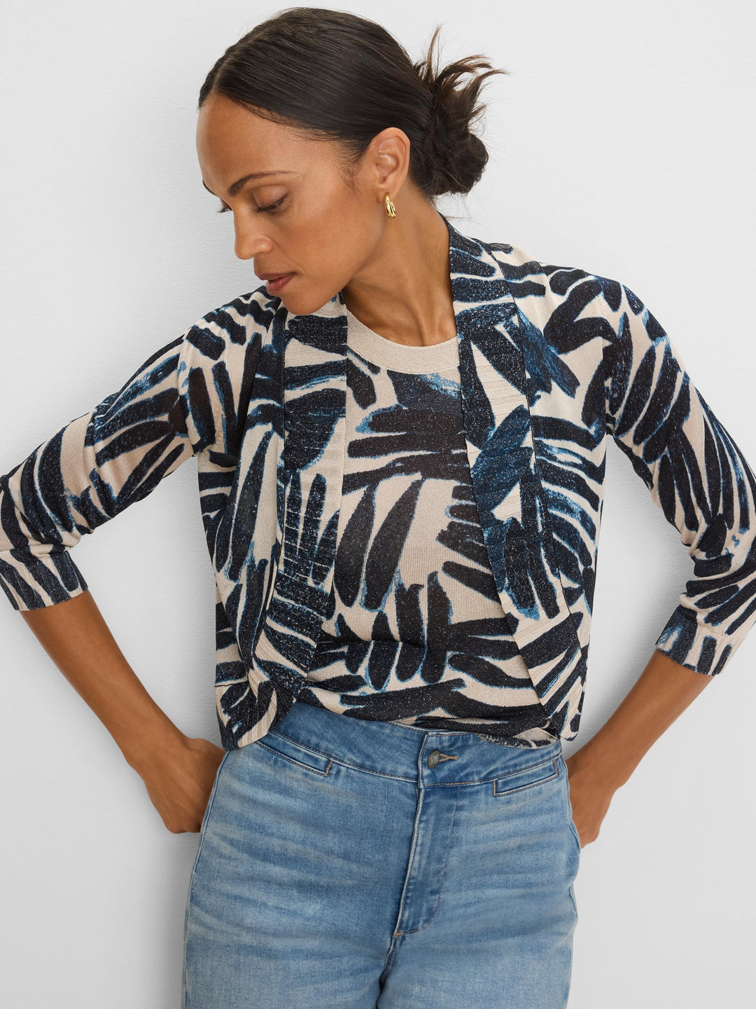 PAINTED PALMS BOLERO CARDIGAN
