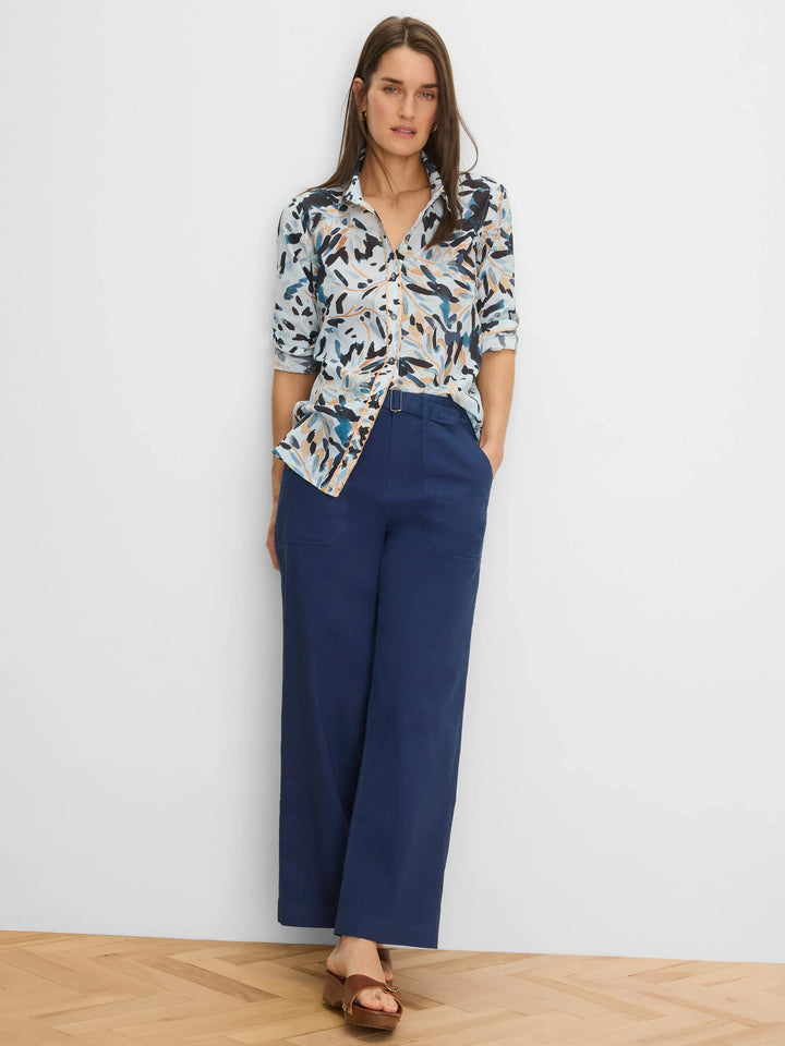 GARDEN SHADE COTTON CRINKLE SHIRT