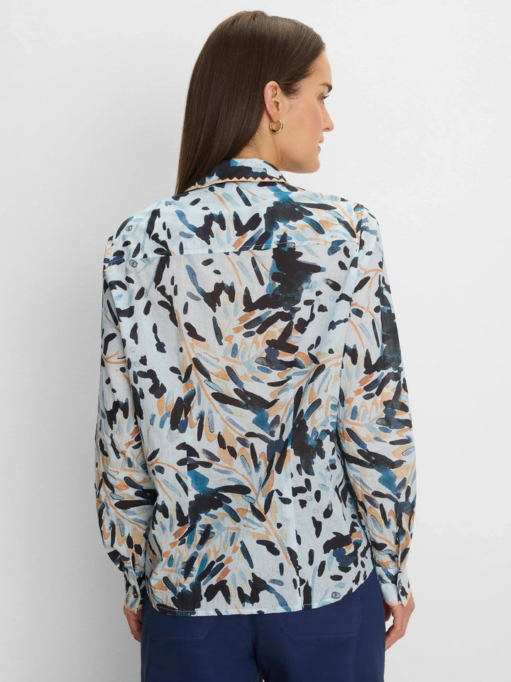 GARDEN SHADE COTTON CRINKLE SHIRT
