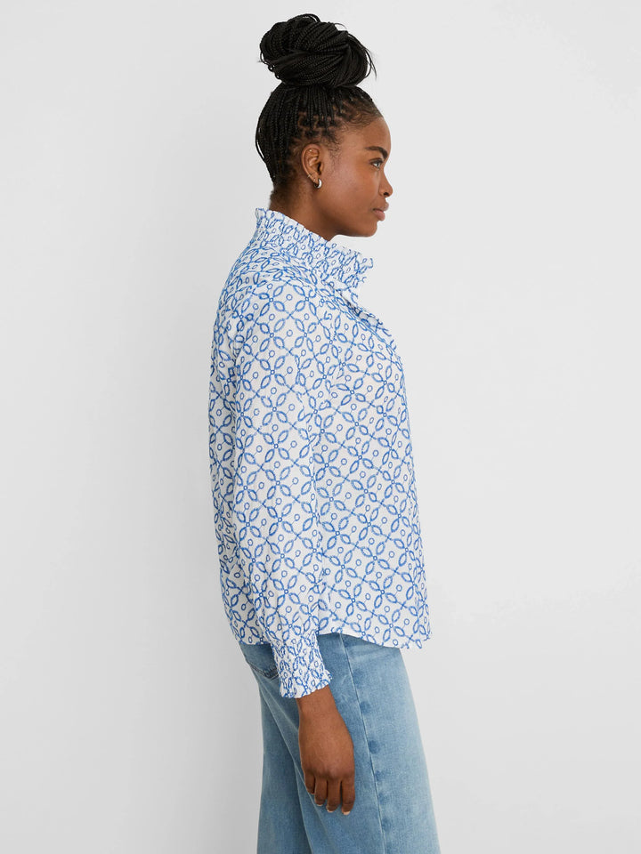 EMBROIDERED TILE SHIRT