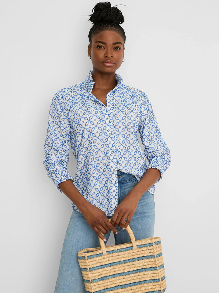 EMBROIDERED TILE SHIRT