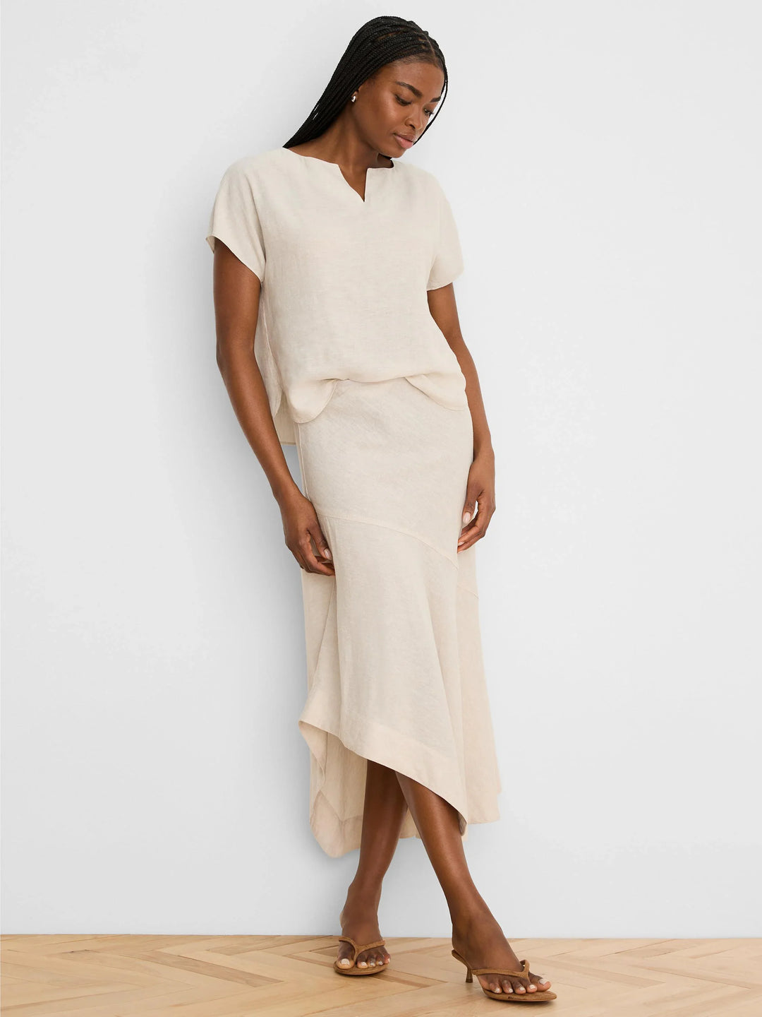 LONG ENGAGEMENT RUMBA LINEN SKIRT