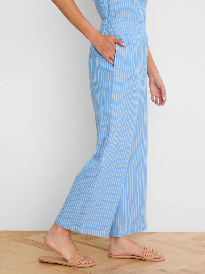 FAIRFIELD GAUZE WIDE LEG ANKLE PANT