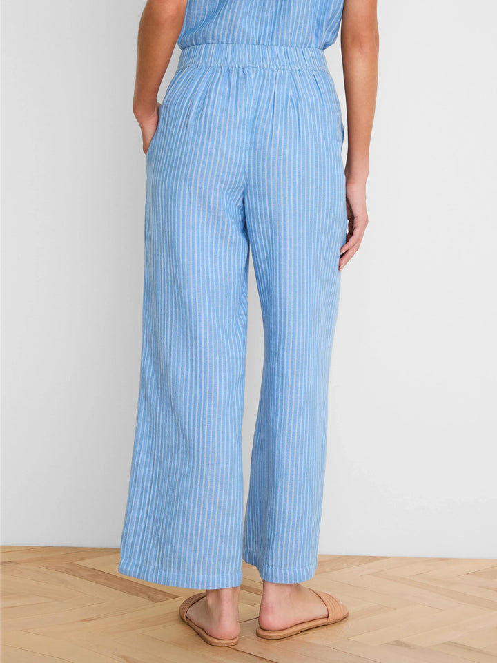 FAIRFIELD GAUZE WIDE LEG ANKLE PANT