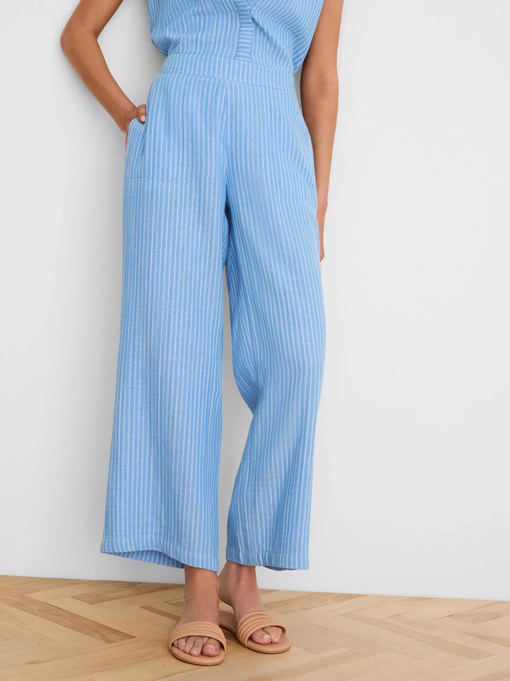 FAIRFIELD GAUZE WIDE LEG ANKLE PANT