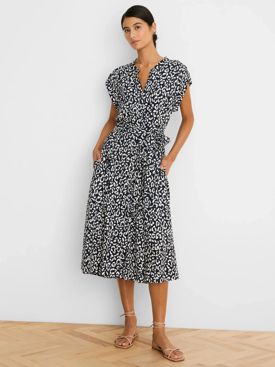 LEOPARD SKETCH SONNI DRESS
