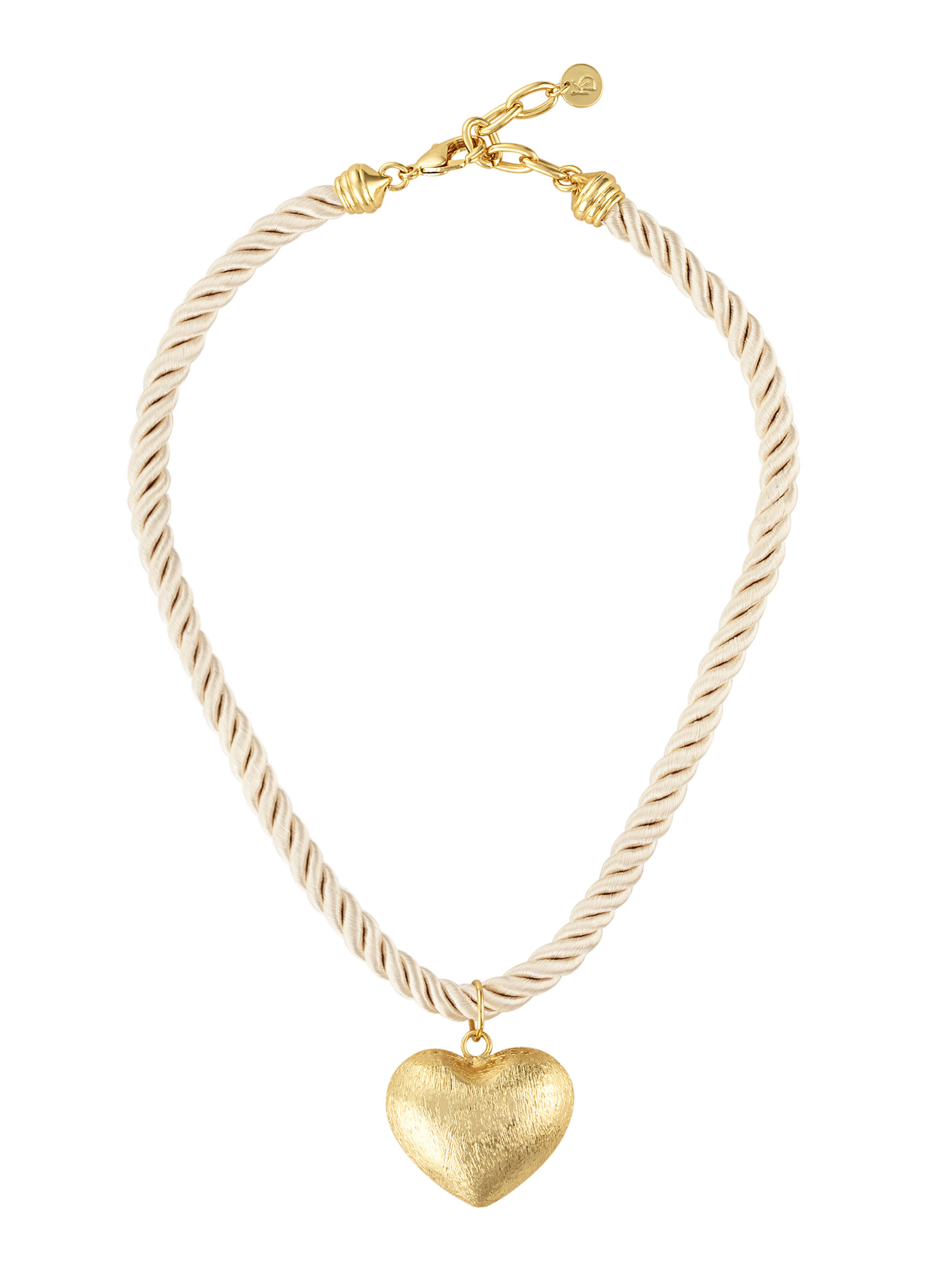 Mesa Heart Pendant Rope Necklace – Copper Penny