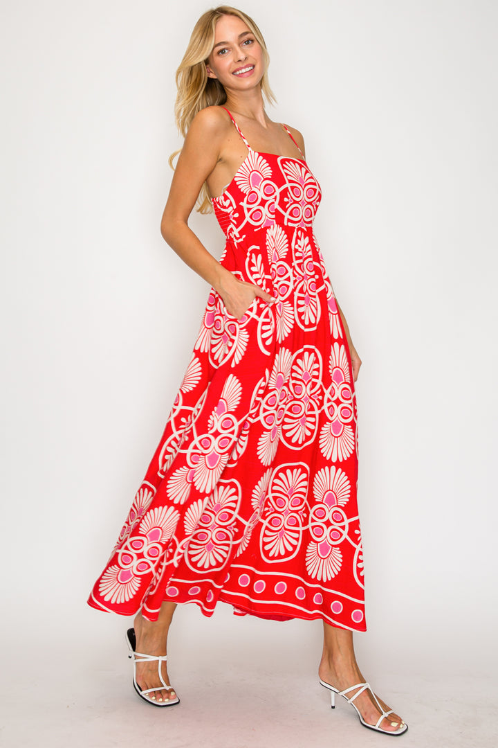 FESTIVAL MEDALLION MAXI DRESS