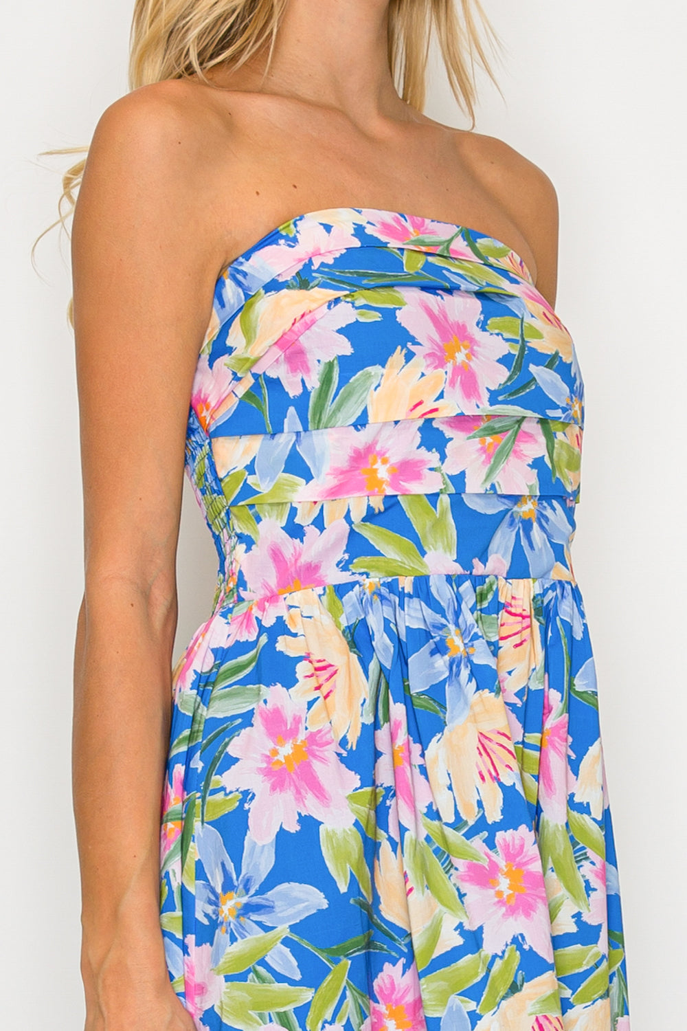 SUNSET PETAL SKY MAXI DRESS