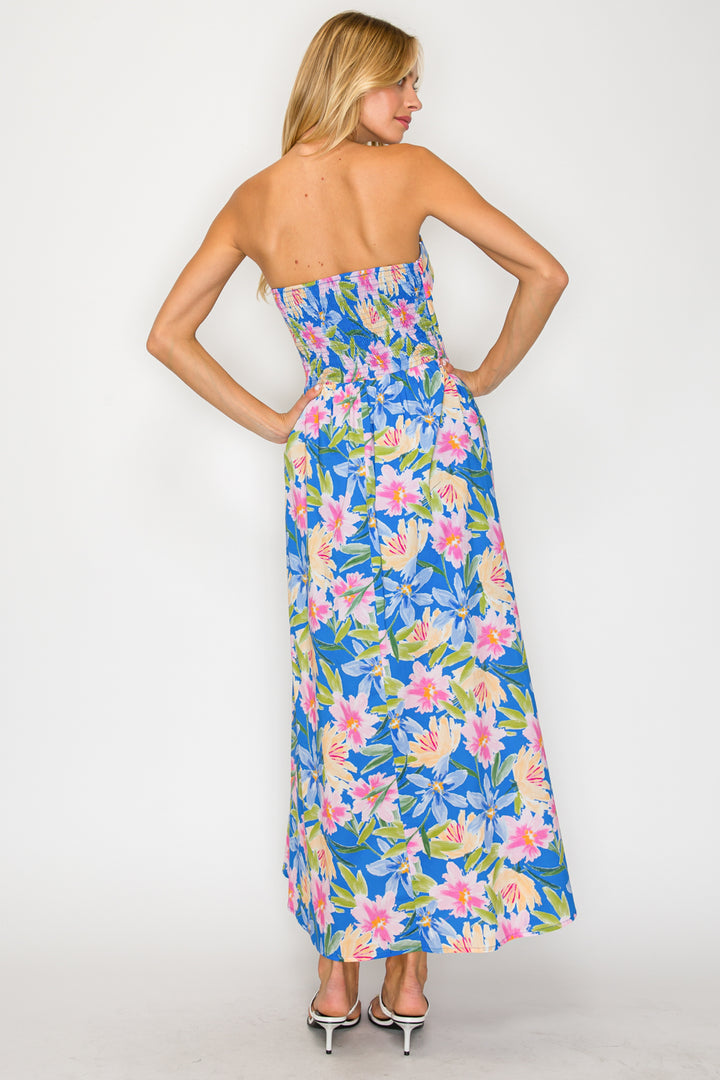 SUNSET PETAL SKY MAXI DRESS