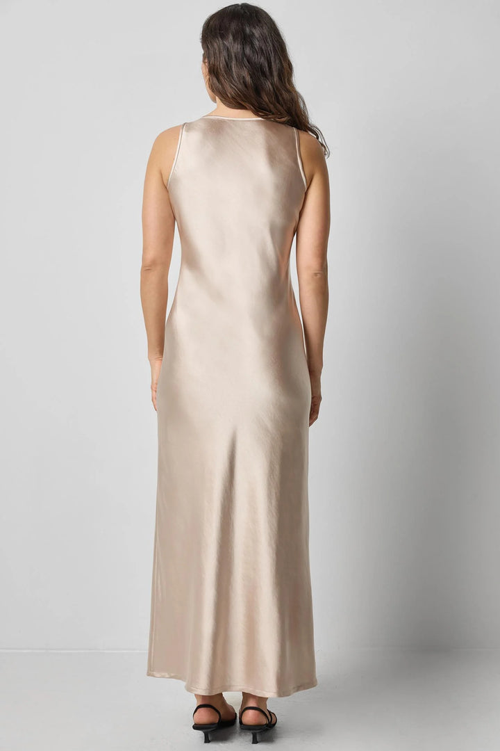 SATIN BIAS MAXI DRESS