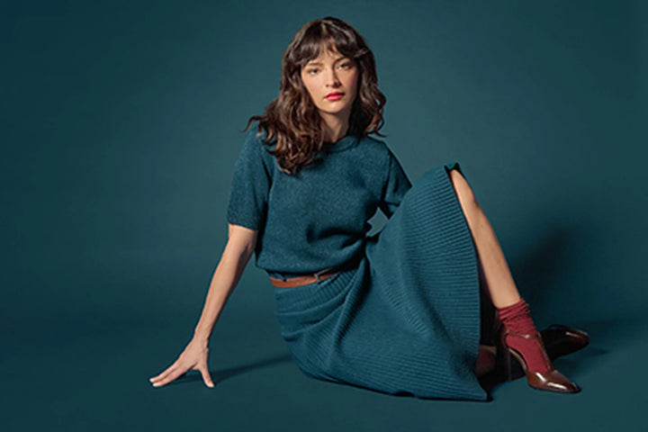 SHORT SLEEVE SPARKLE SWEATER