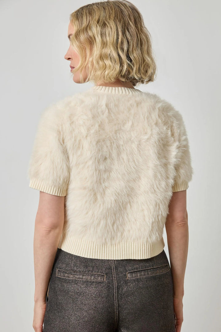 SHORT SLEEVE BRUSHED CREWNECK