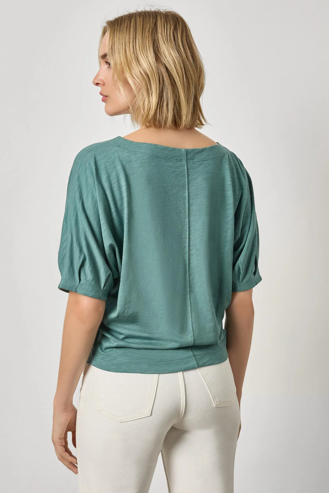 DARTED SLEEVE DOLMAN WEDGE