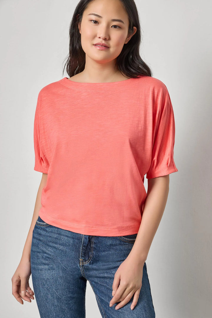 DARTED SLEEVE DOLMAN WEDGE