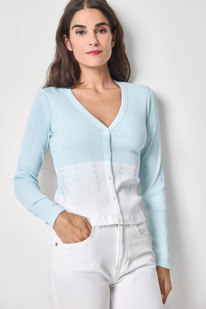 BAMBOO DYE V-NECK CARDIGAN