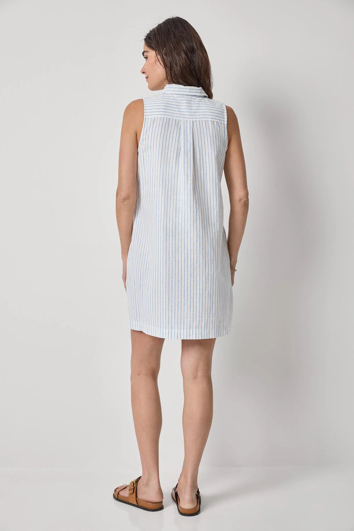 STRIPED BUTTON DOWN DRESS