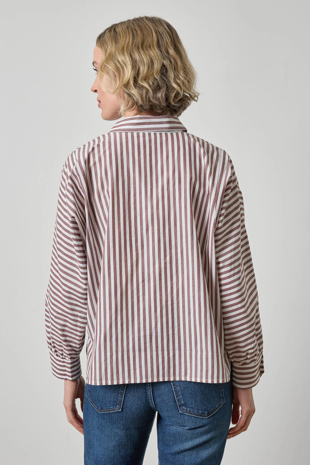 DOLMAN SLEEVE BUTTON DOWN SHIRT