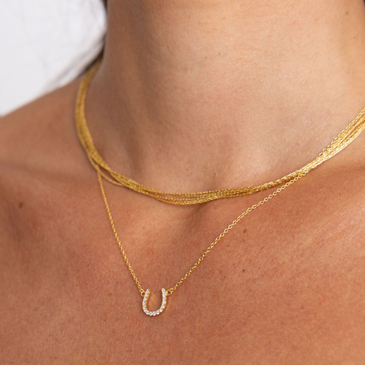 Bridgette Mini Horseshoe Necklace