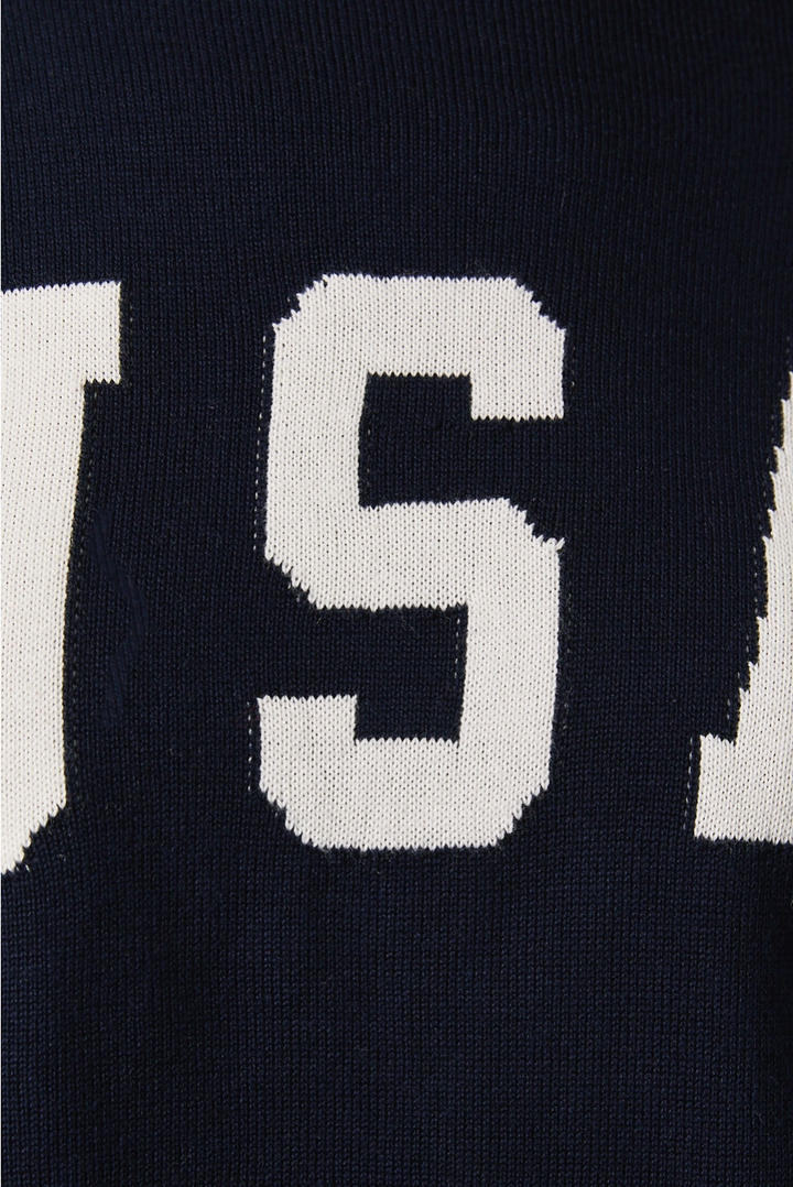MOCK NECK "USA" SWEATER