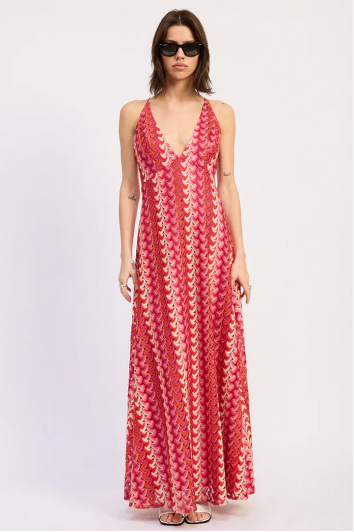 CROCHET LACE MAXI DRESS
