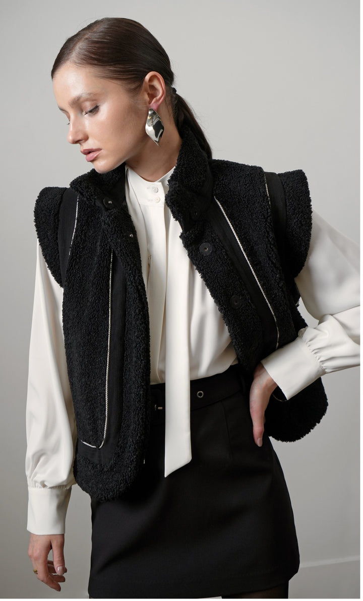 RORY SHEARLING VEST