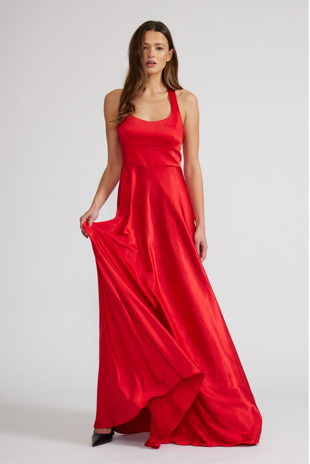NOVA SATIN DRESS Copper Penny NOVA SATIN DRESS Copper Penny