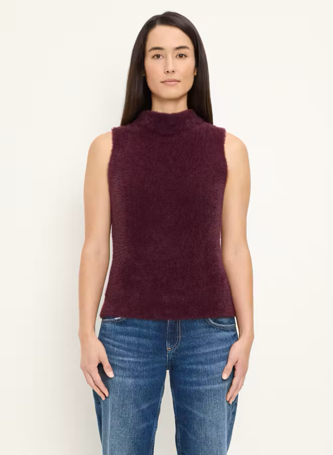 WHITLEY DRAPE MOCK NECK SLEEVELESS TOP