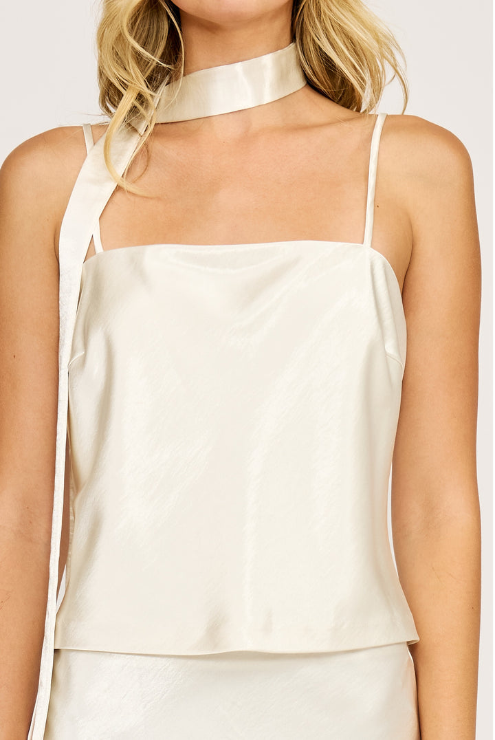 CYRA NECK TIE TOP