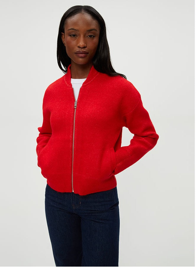 LIDIA CROPPED BOMBER JACKET