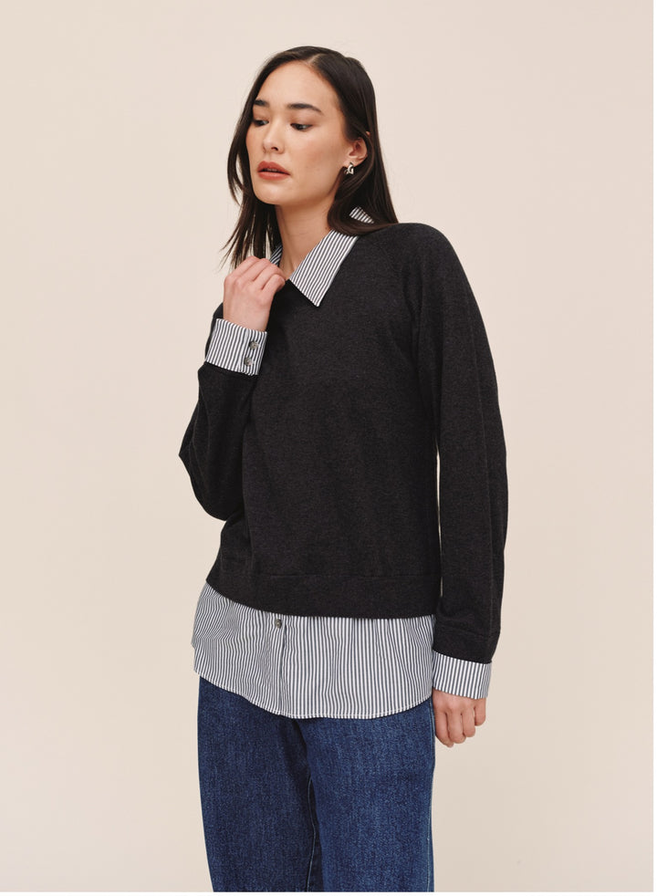 MIXED LAYERED SWEATER