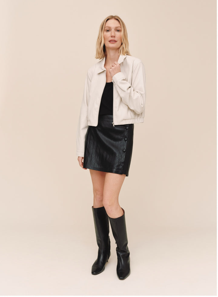 CROP BOMBER JACKET