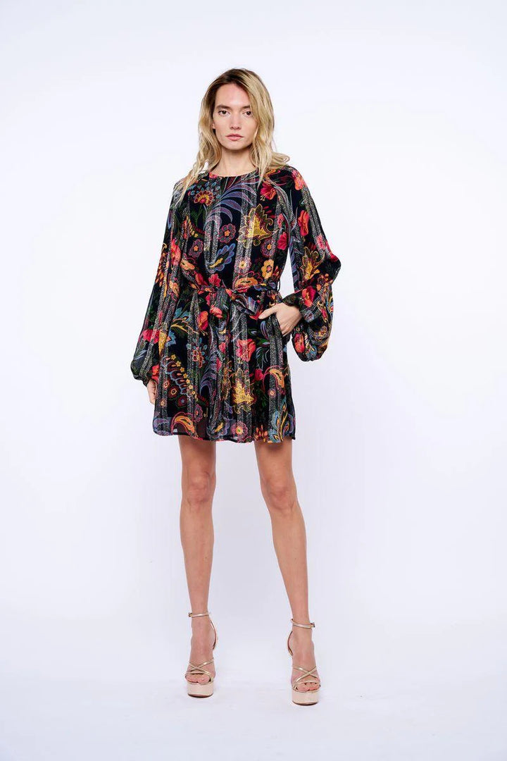 ODETTE BUBBLE SLEEVE MINI DRESS