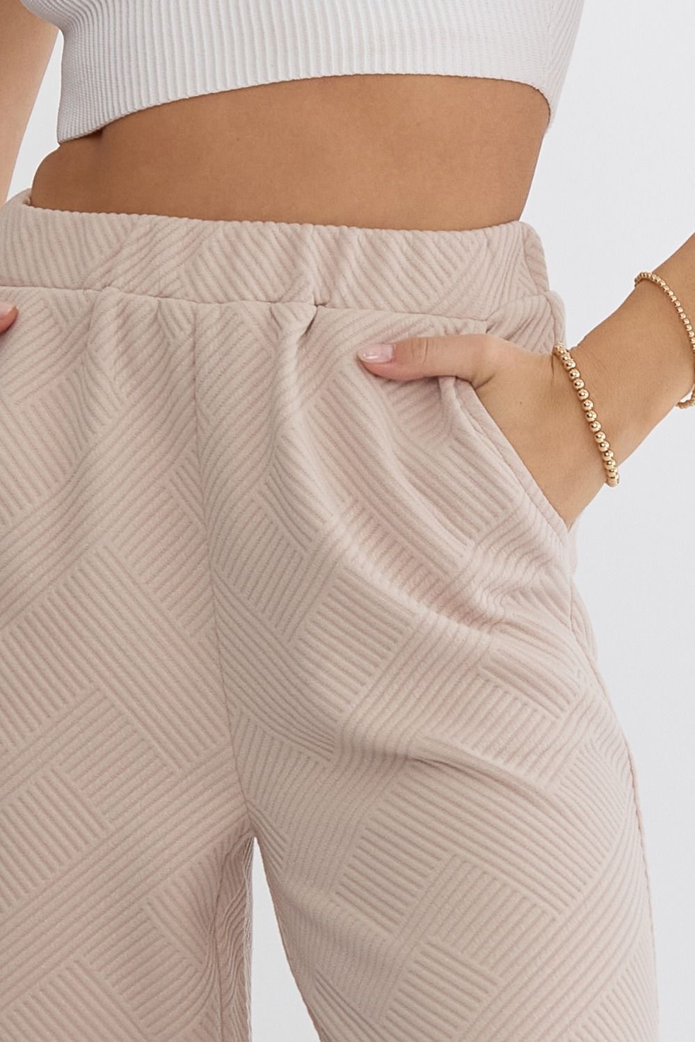 QUILTED CROP PANT