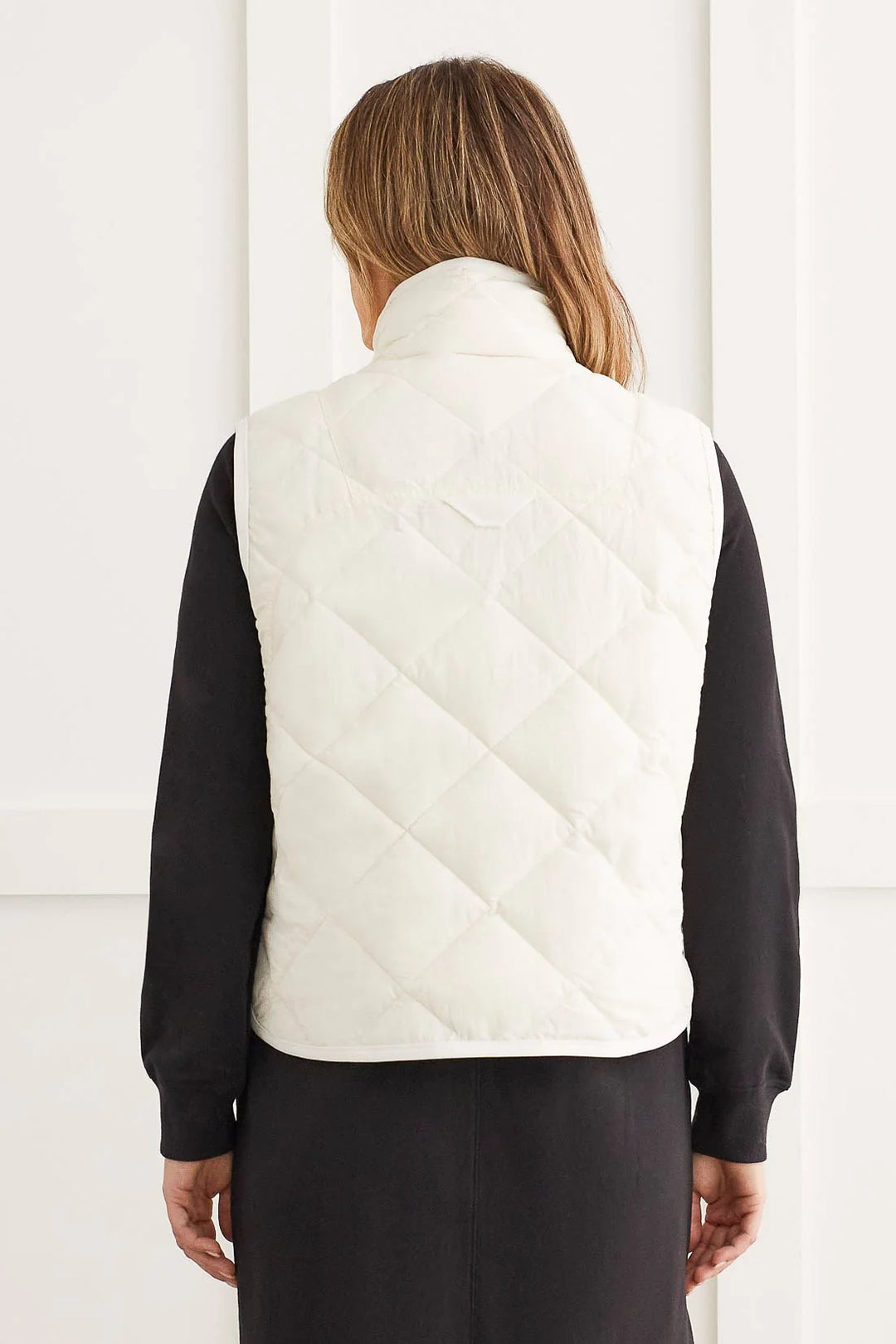 QUILTED A-LINE PUFFER VEST