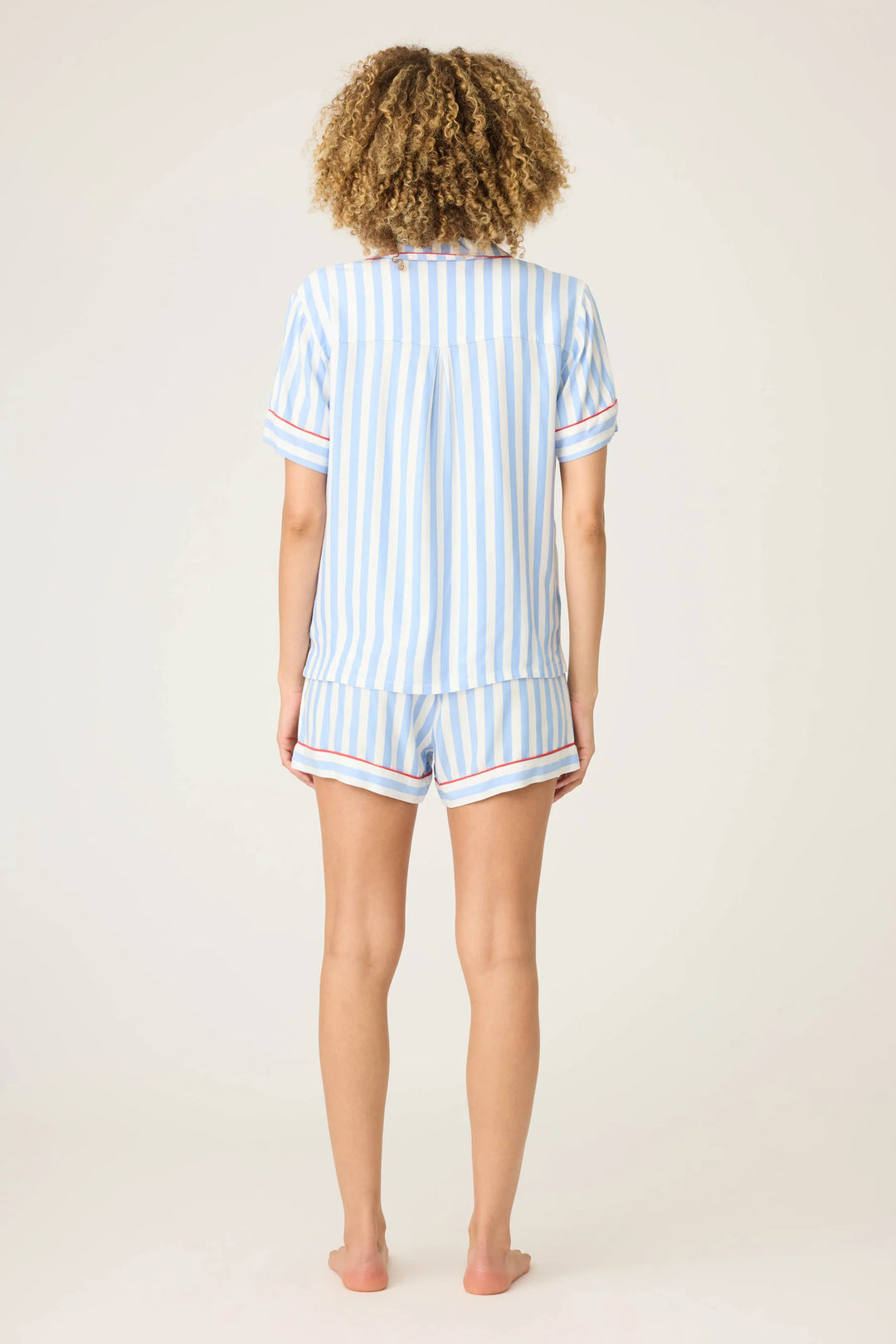LADY LUCK STRIPED PJ SHORT SET