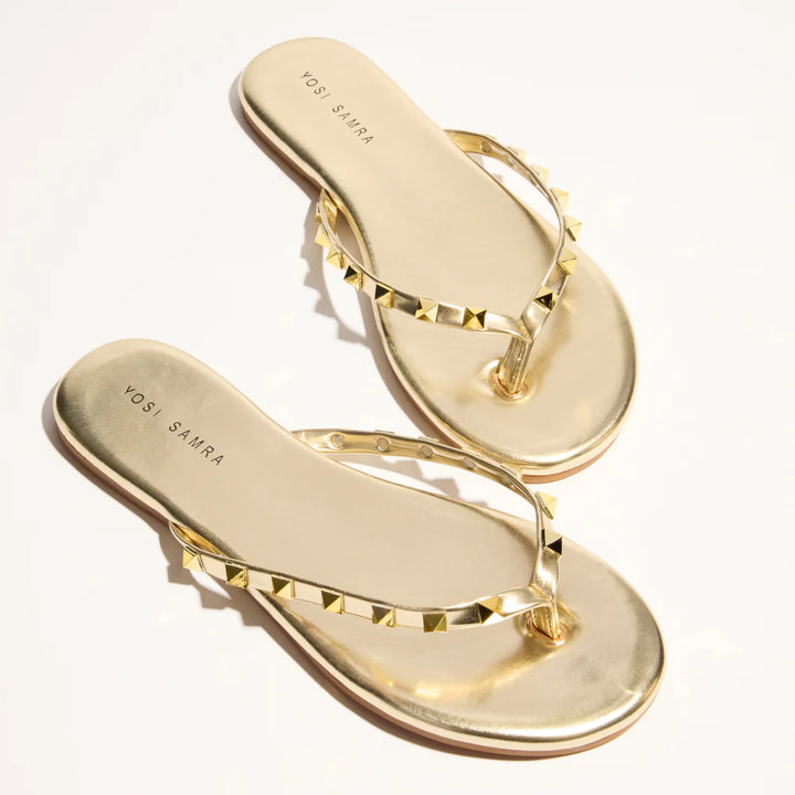 YOSI SAMRA RIVINGTON STUD FLIP FLOPS
