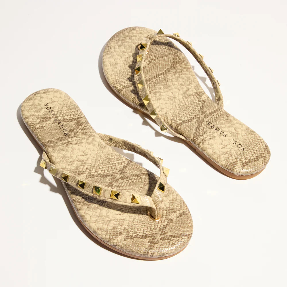YOSI SAMRA RIVINGTON STUD FLIP FLOPS