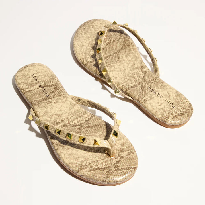 YOSI SAMRA RIVINGTON STUD FLIP FLOPS