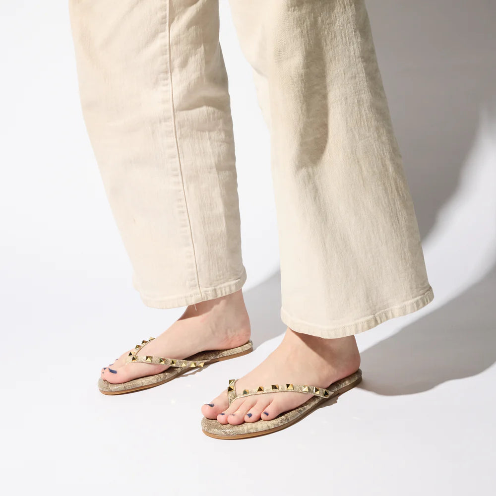 YOSI SAMRA RIVINGTON STUD FLIP FLOPS