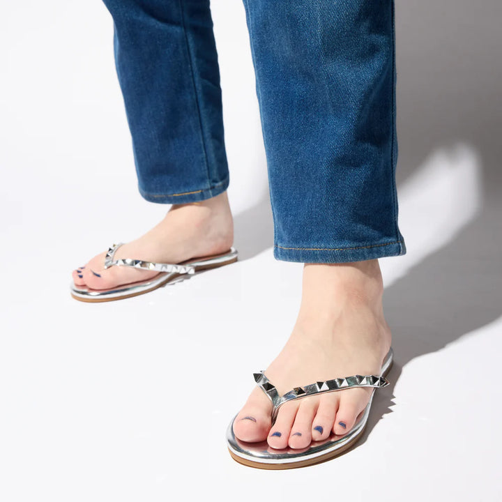 YOSI SAMRA RIVINGTON STUD FLIP FLOPS