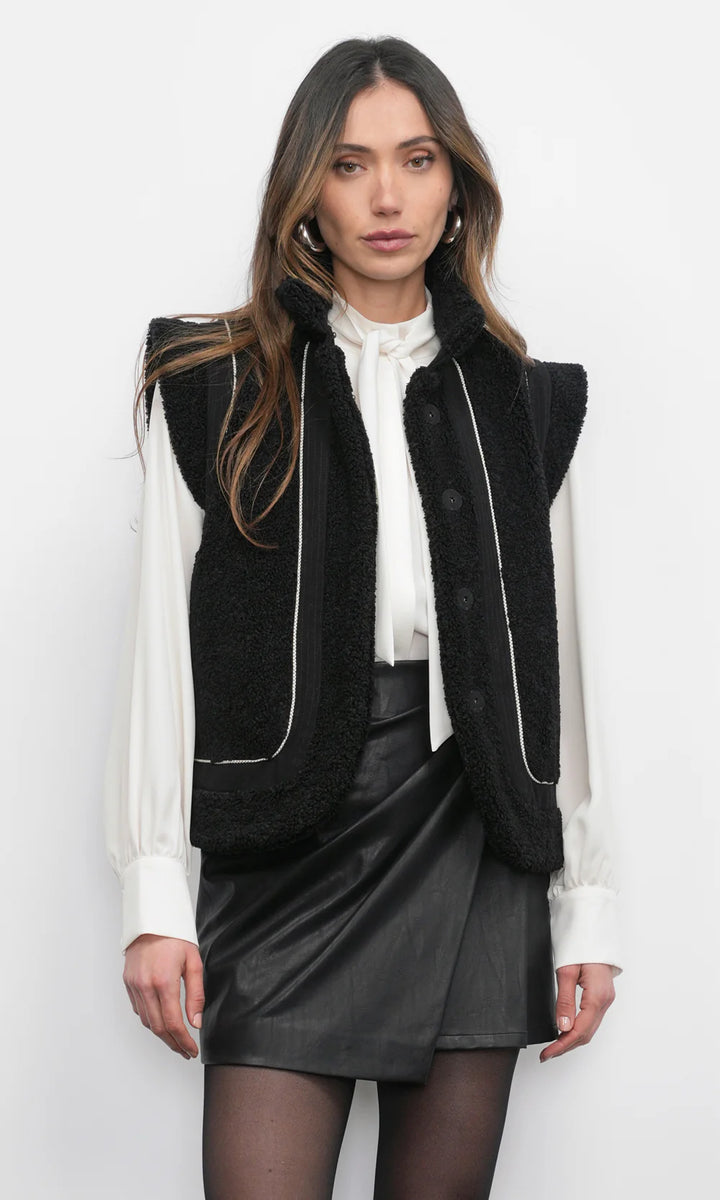 RORY SHEARLING VEST
