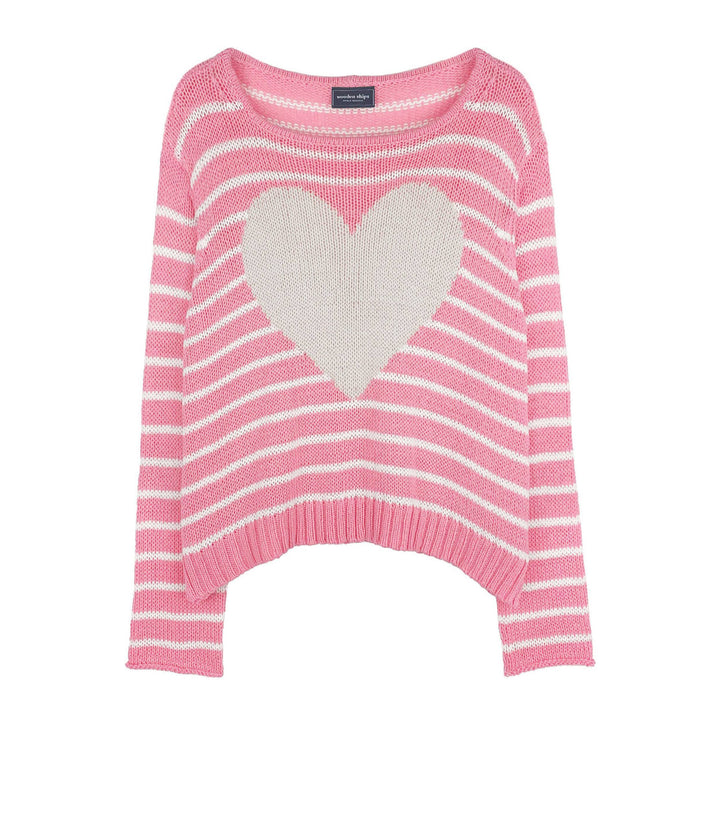 AMELIE HEART LONG SLEEVE CREW