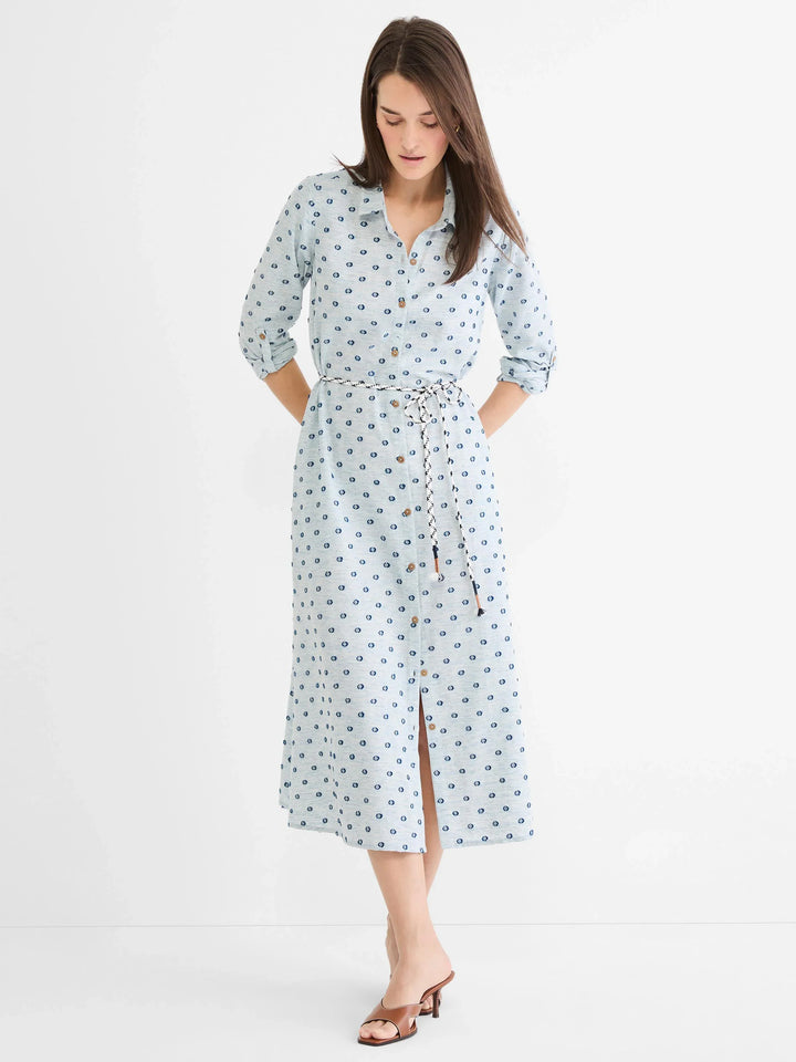 CLIPPED DOT LIANA SHIRT DRESS
