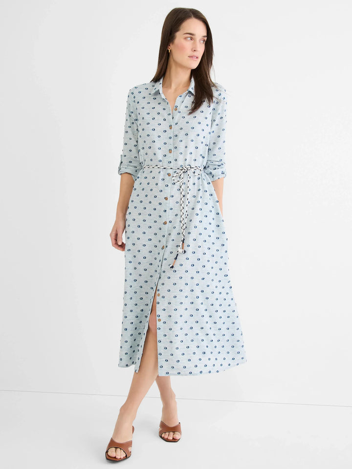 CLIPPED DOT LIANA SHIRT DRESS