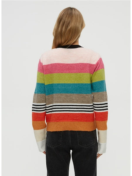IRENE STRIPE CREW NECK PULLOVER