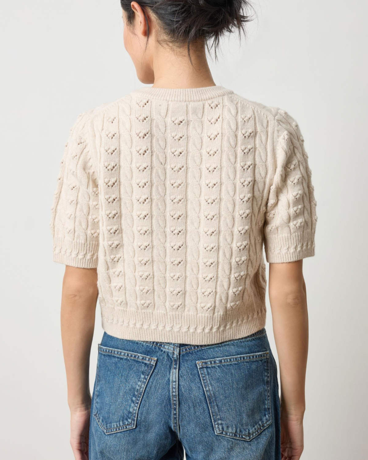 SHORT SLEEVE CARDIGAN SWEATER – Copper Penny