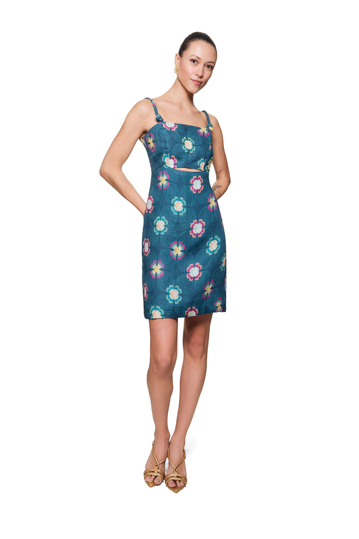 IRIS GOLD DRESS