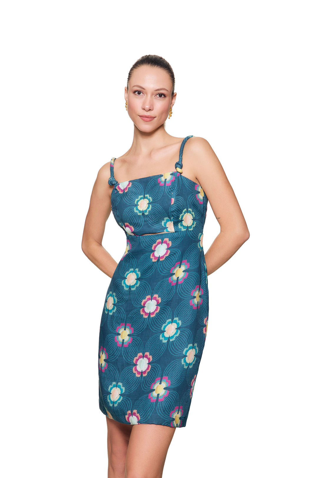 IRIS GOLD DRESS